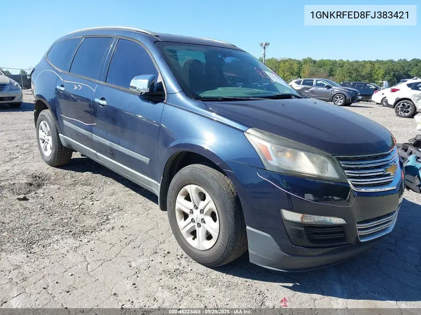 CHEVROLET TRAVERSE 2015, VIN 1GNKRFED8FJ383421