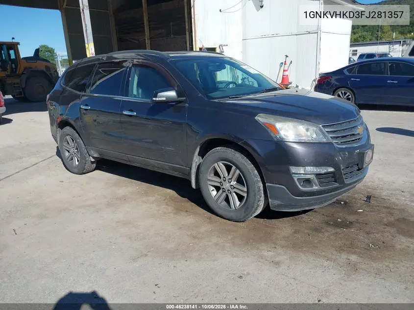 CHEVROLET TRAVERSE 2015, VIN 1GNKVHKD3FJ281357