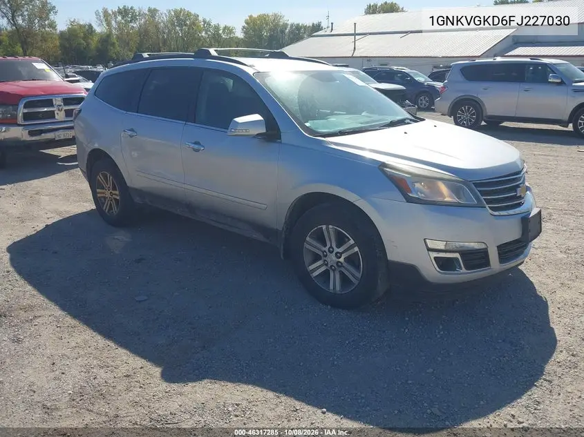 CHEVROLET TRAVERSE 2015, VIN 1GNKVGKD6FJ227030
