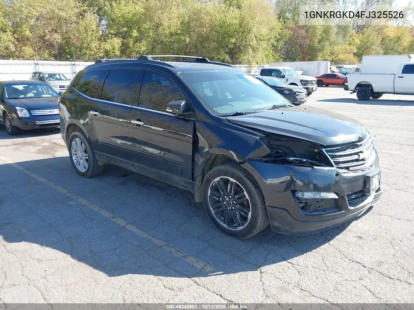 CHEVROLET TRAVERSE 2015, VIN 1GNKRGKD4FJ325526