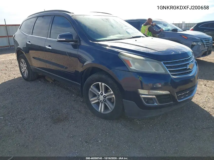 CHEVROLET TRAVERSE 2015, VIN 1GNKRGKDXFJ200658