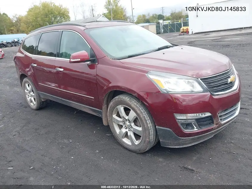 CHEVROLET TRAVERSE 2016, VIN 1GNKVJKD8GJ145833