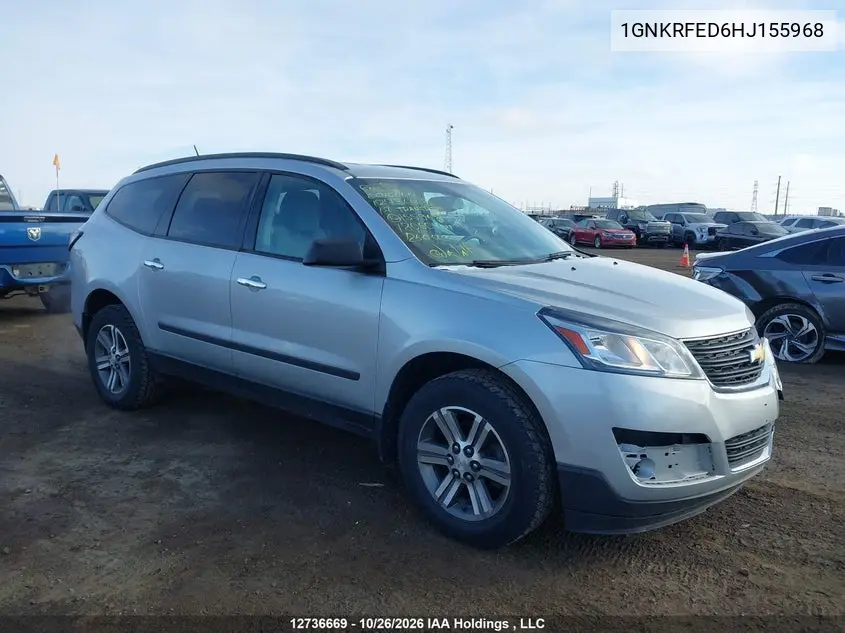 CHEVROLET TRAVERSE 2017, VIN 1GNKRFED6HJ155968