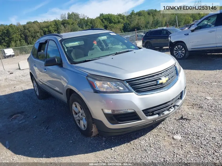 CHEVROLET TRAVERSE 2017, VIN 1GNKVFED0HJ253146