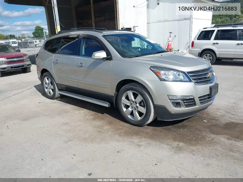 CHEVROLET TRAVERSE 2017, VIN 1GNKVJKD4HJ216883