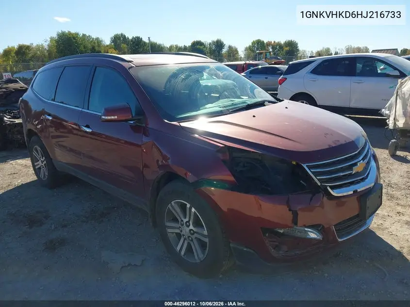 CHEVROLET TRAVERSE 2017, VIN 1GNKVHKD6HJ216733