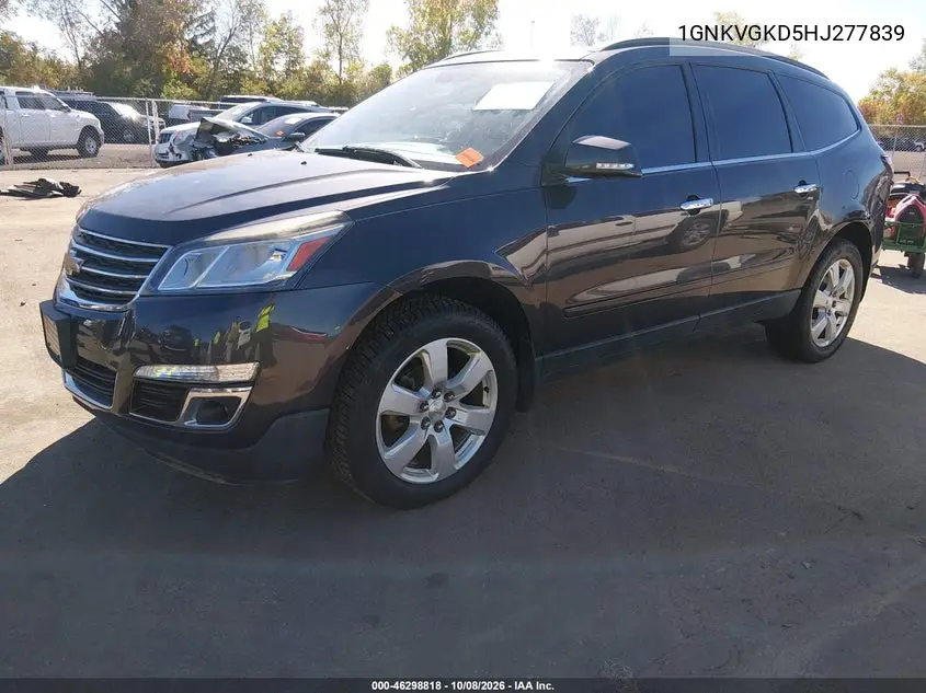 2017 CHEVROLET TRAVERSE VIN 1GNKVGKD5HJ277839 — фото 2