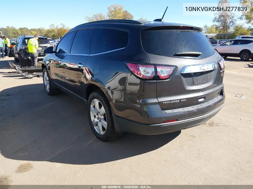 2017 CHEVROLET TRAVERSE VIN 1GNKVGKD5HJ277839 — фото 3