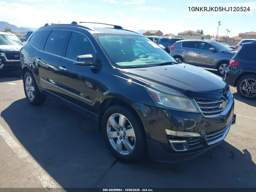 CHEVROLET TRAVERSE 2017, VIN 1GNKRJKD5HJ120524