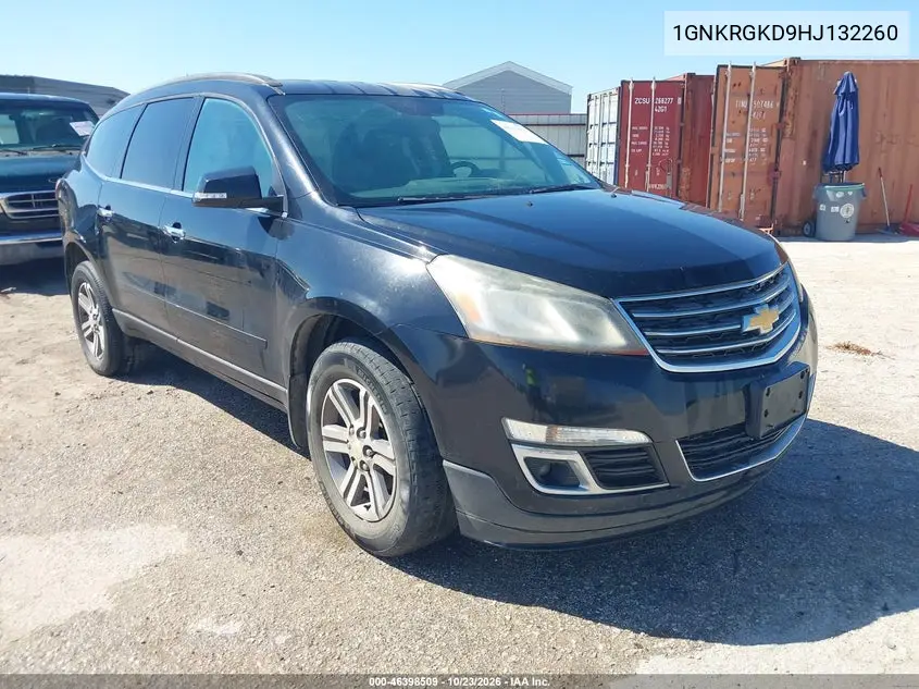 CHEVROLET TRAVERSE 2017, VIN 1GNKRGKD9HJ132260