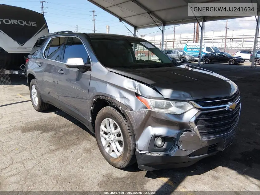 CHEVROLET TRAVERSE 2018, VIN 1GNERGKW4JJ241634