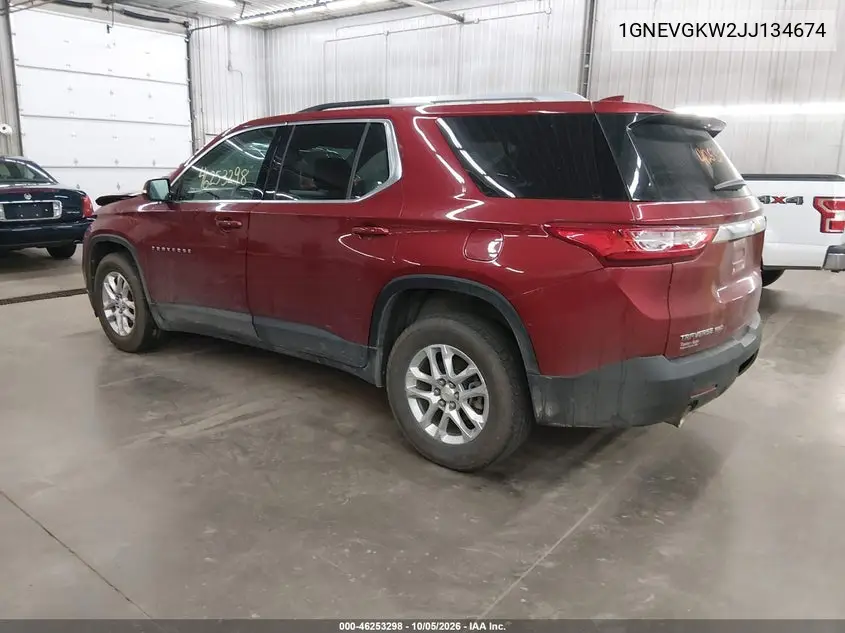 2018 CHEVROLET TRAVERSE VIN 1GNEVGKW2JJ134674 — фото 3