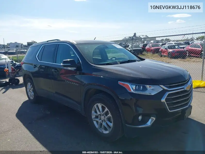 CHEVROLET TRAVERSE 2018, VIN 1GNEVGKW3JJ118676