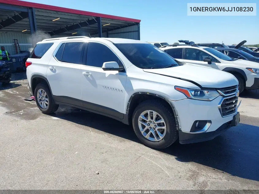 CHEVROLET TRAVERSE 2018, VIN 1GNERGKW6JJ108230