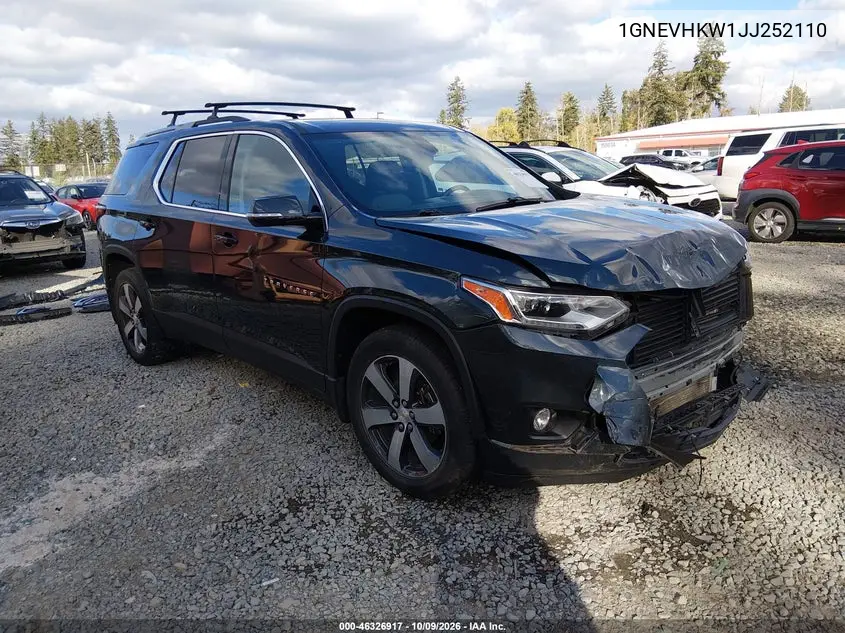 CHEVROLET TRAVERSE 2018, VIN 1GNEVHKW1JJ252110