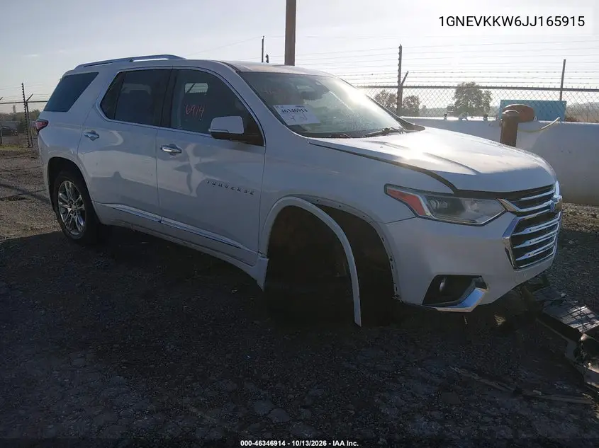 CHEVROLET TRAVERSE 2018, VIN 1GNEVKKW6JJ165915