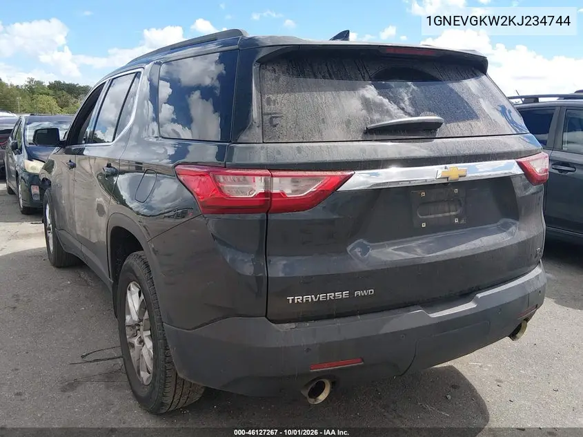 2019 CHEVROLET TRAVERSE VIN 1GNEVGKW2KJ234744 — фото 3