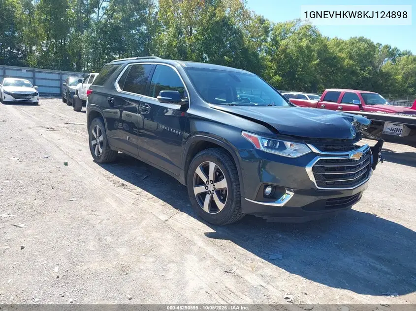 CHEVROLET TRAVERSE 2019, VIN 1GNEVHKW8KJ124898