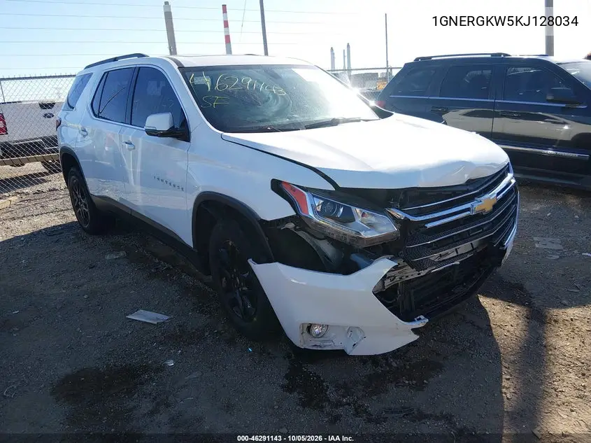 CHEVROLET TRAVERSE 2019, VIN 1GNERGKW5KJ128034