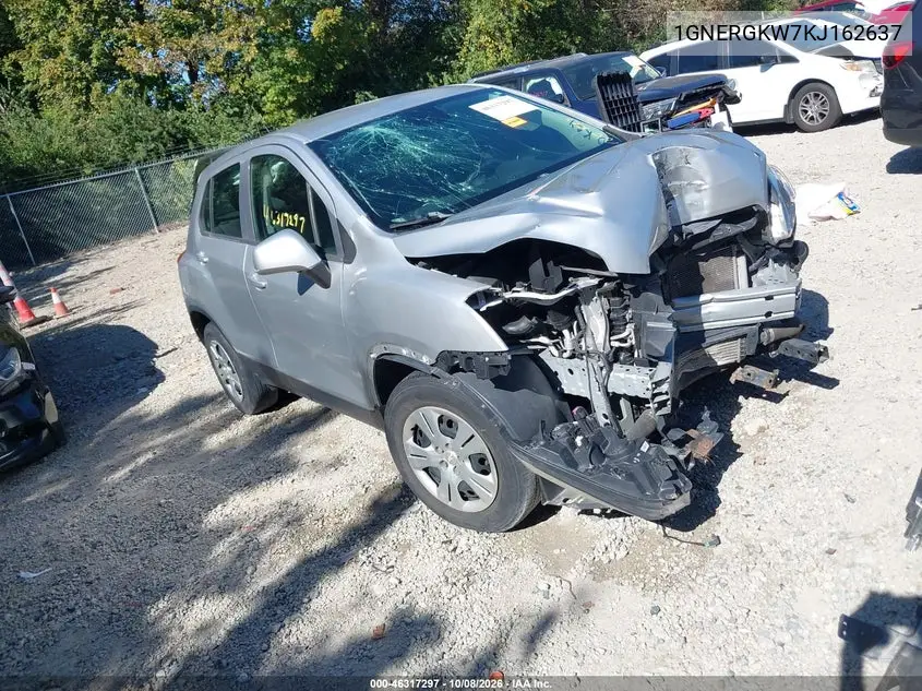 CHEVROLET TRAVERSE 2019, VIN 1GNERGKW7KJ162637