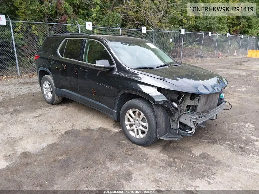 CHEVROLET TRAVERSE 2019, VIN 1GNERHKW9KJ291419