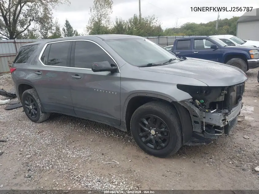 CHEVROLET TRAVERSE 2020, VIN 1GNERFKW9LJ256787