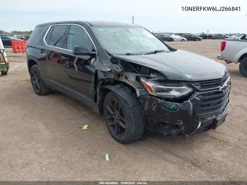 CHEVROLET TRAVERSE 2020, VIN 1GNERFKW6LJ266841