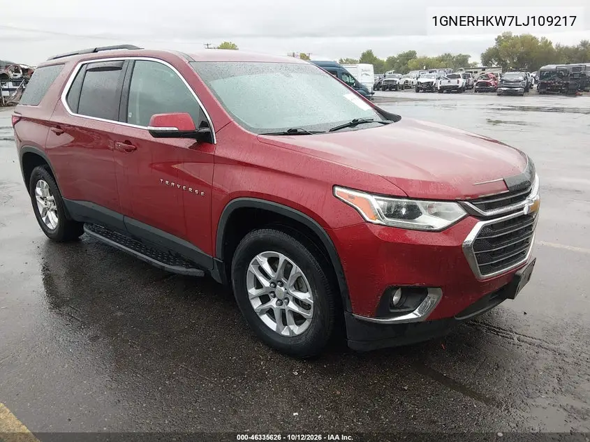 CHEVROLET TRAVERSE 2020, VIN 1GNERHKW7LJ109217