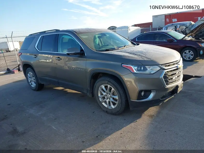 CHEVROLET TRAVERSE 2020, VIN 1GNEVHKW6LJ108670