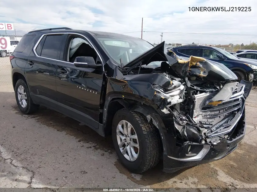 CHEVROLET TRAVERSE 2020, VIN 1GNERGKW5LJ219225
