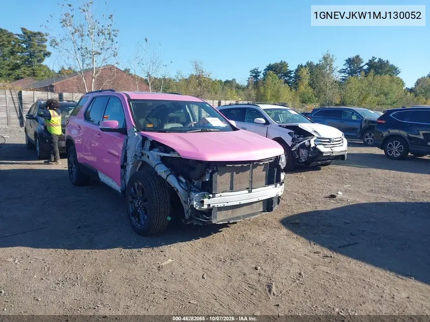 CHEVROLET TRAVERSE 2021, VIN 1GNEVJKW1MJ130052