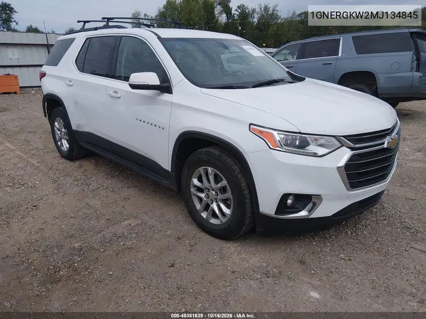 CHEVROLET TRAVERSE 2021, VIN 1GNERGKW2MJ134845