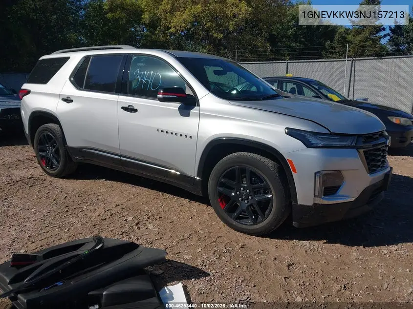 CHEVROLET TRAVERSE 2022, VIN 1GNEVKKW3NJ157213