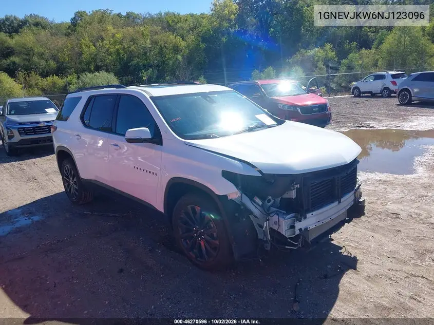 CHEVROLET TRAVERSE 2022, VIN 1GNEVJKW6NJ123096