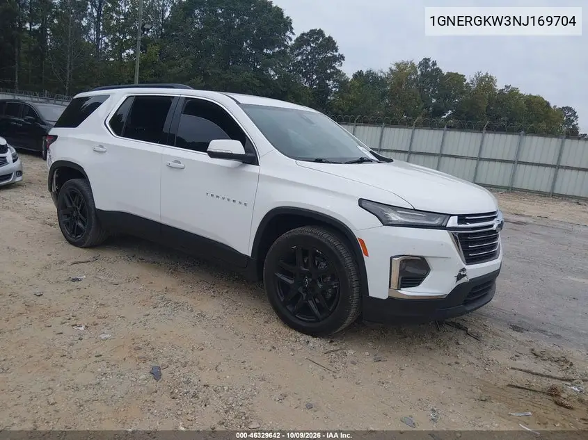 CHEVROLET TRAVERSE 2022, VIN 1GNERGKW3NJ169704