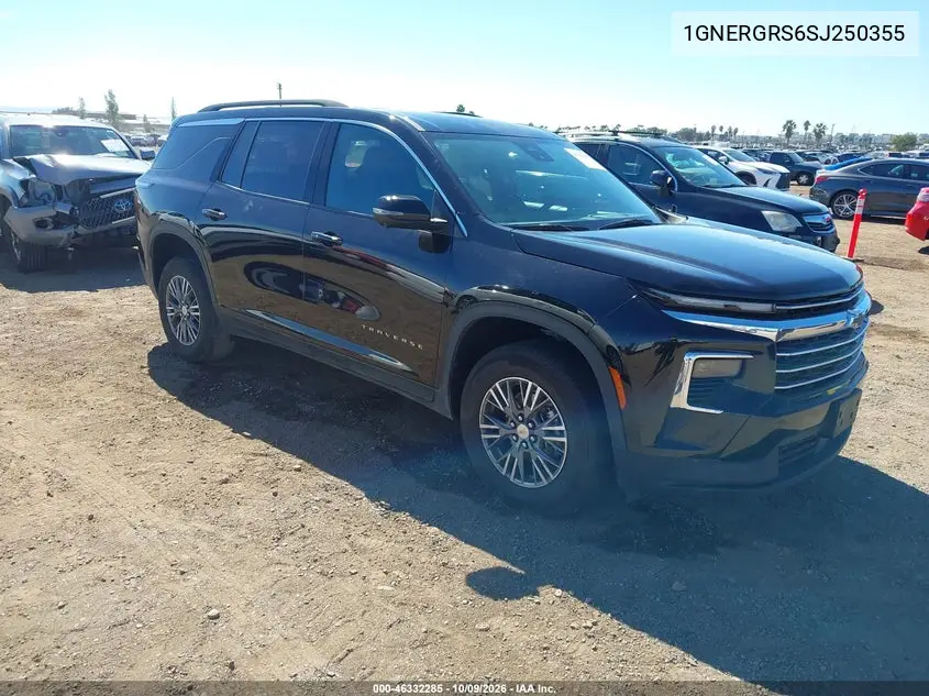 CHEVROLET TRAVERSE 2025, VIN 1GNERGRS6SJ250355