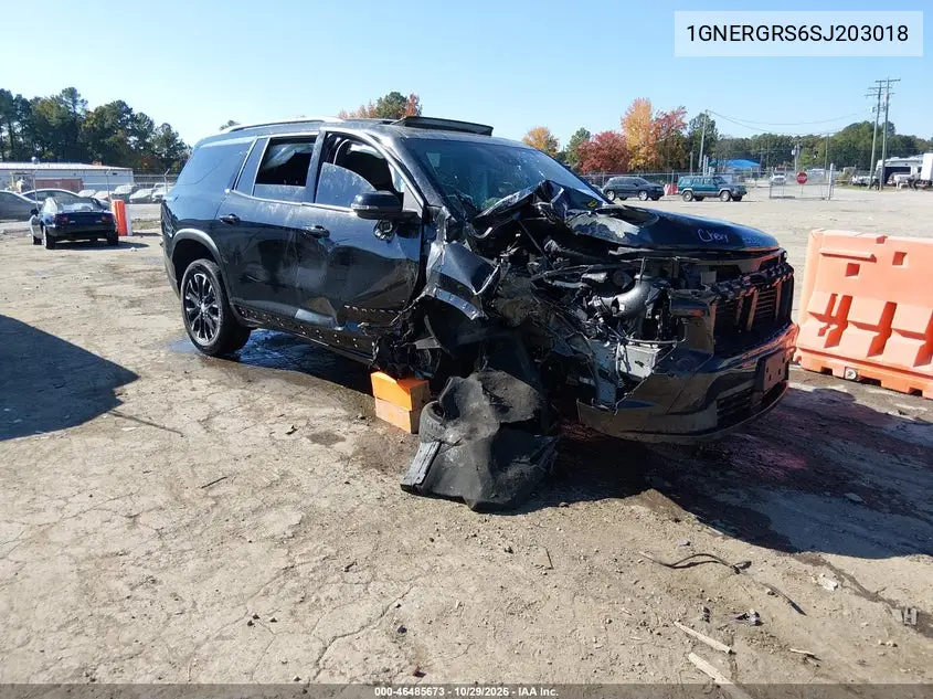 CHEVROLET TRAVERSE 2025, VIN 1GNERGRS6SJ203018