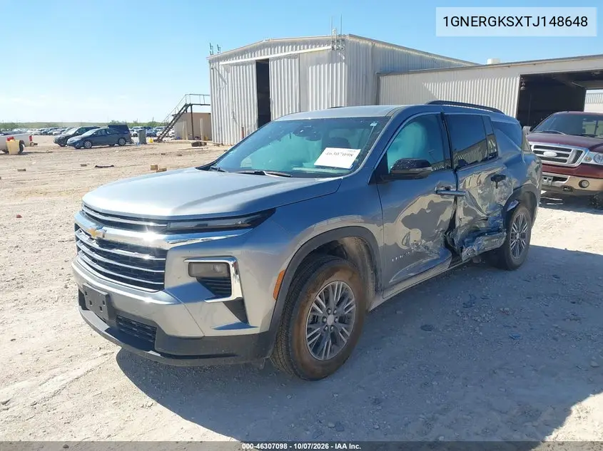2026 CHEVROLET TRAVERSE VIN 1GNERGKSXTJ148648 — фото 2