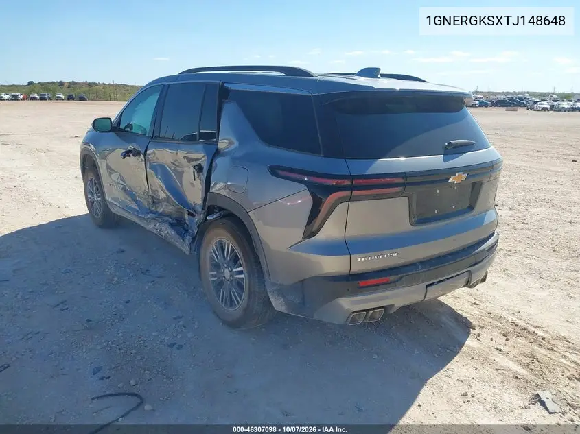 2026 CHEVROLET TRAVERSE VIN 1GNERGKSXTJ148648 — фото 3