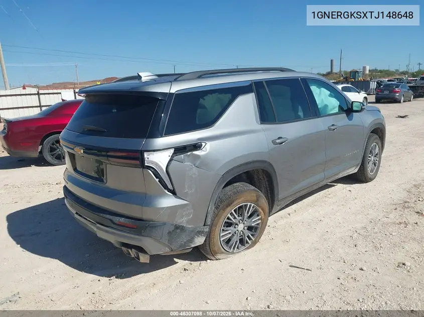 2026 CHEVROLET TRAVERSE VIN 1GNERGKSXTJ148648 — фото 4