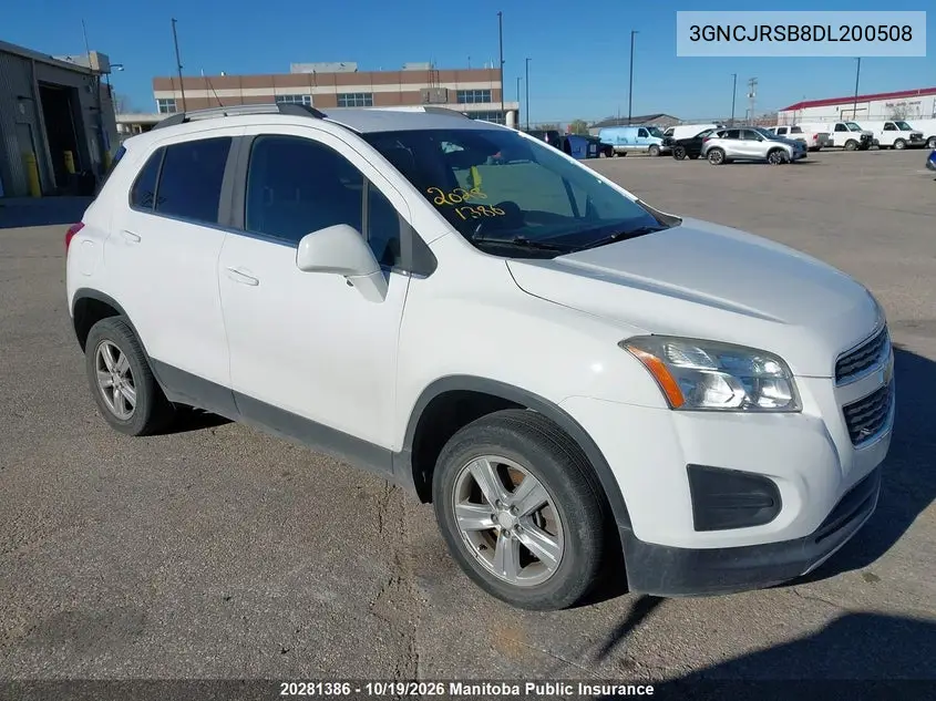 CHEVROLET TRAX 2013, VIN 3GNCJRSB8DL200508