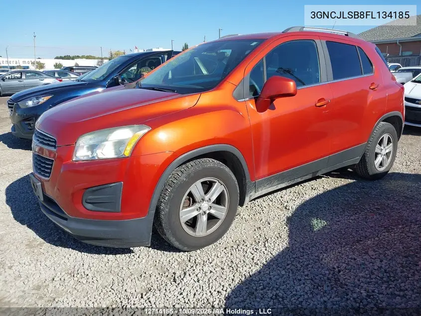 2015 CHEVROLET TRAX VIN 3GNCJLSB8FL134185 — фото 2