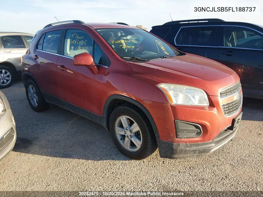 CHEVROLET TRAX 2015, VIN 3GNCJLSB5FL188737