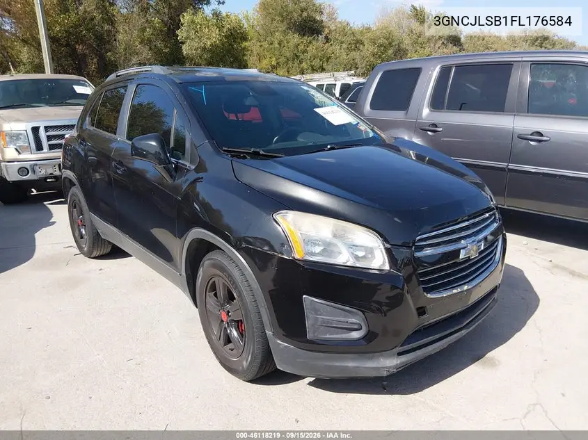 CHEVROLET TRAX 2015, VIN 3GNCJLSB1FL176584