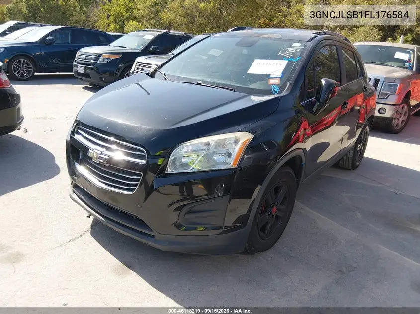 2015 CHEVROLET TRAX VIN 3GNCJLSB1FL176584 — фото 2
