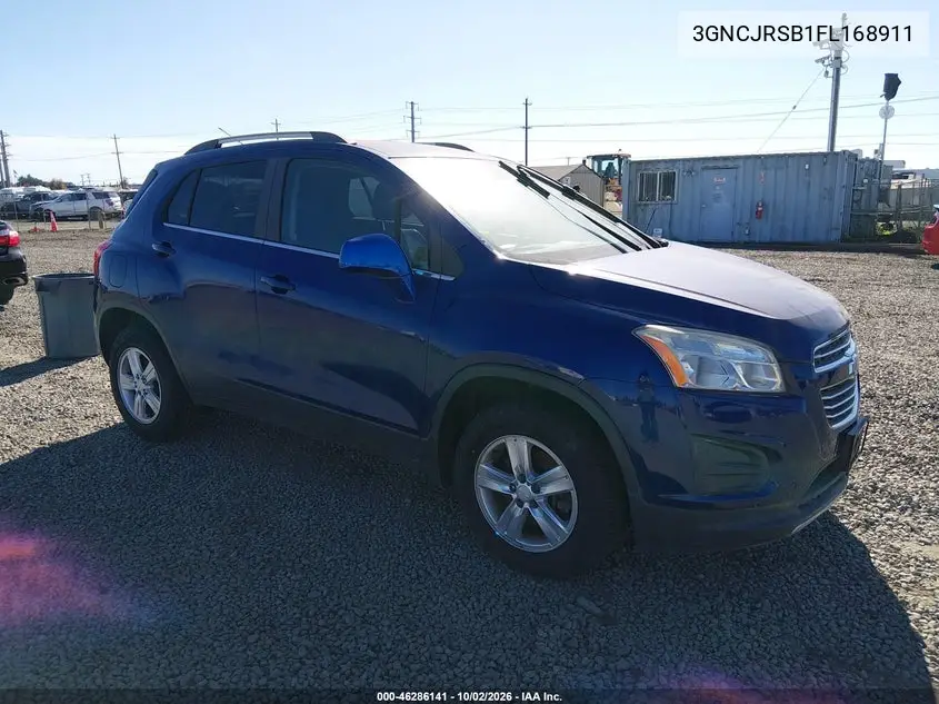 CHEVROLET TRAX 2015, VIN 3GNCJRSB1FL168911