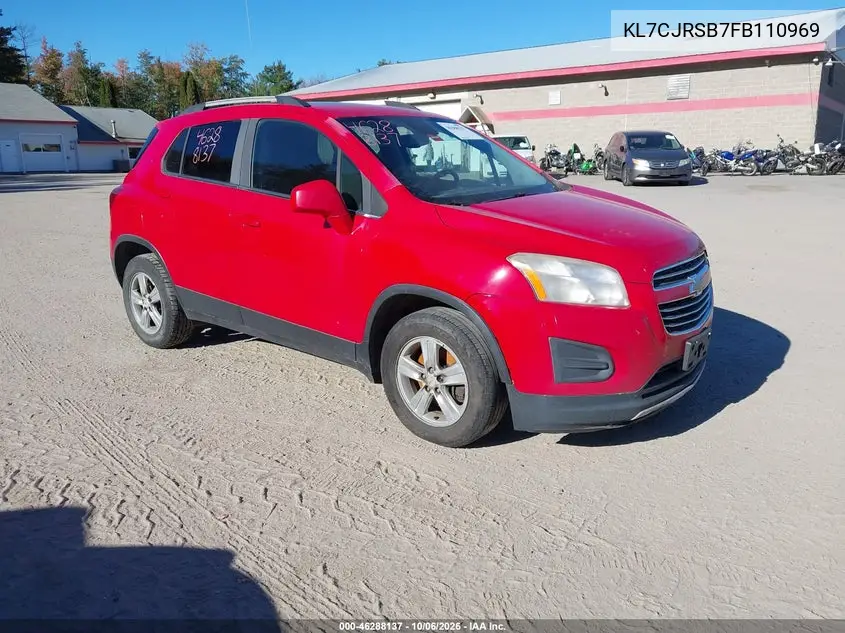 CHEVROLET TRAX 2015, VIN KL7CJRSB7FB110969