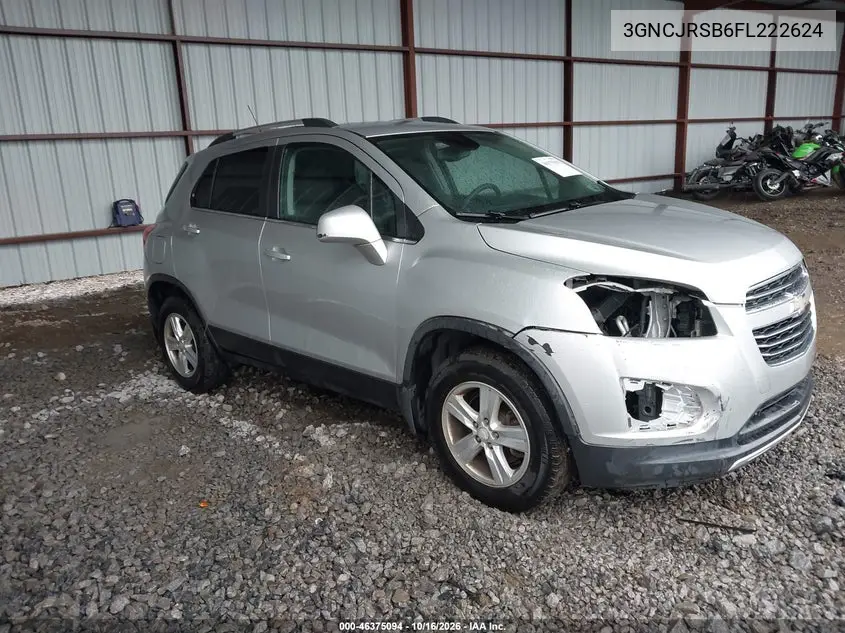CHEVROLET TRAX 2015, VIN 3GNCJRSB6FL222624