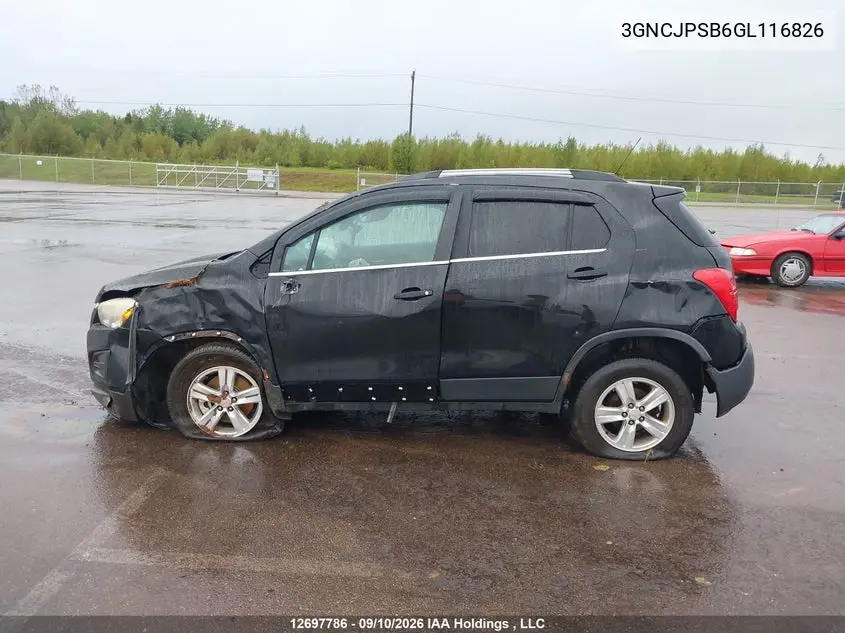 2016 CHEVROLET TRAX VIN 3GNCJPSB6GL116826 — фото 15