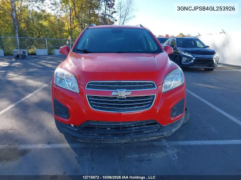 2016 CHEVROLET TRAX VIN 3GNCJPSB4GL253926 — фото 13